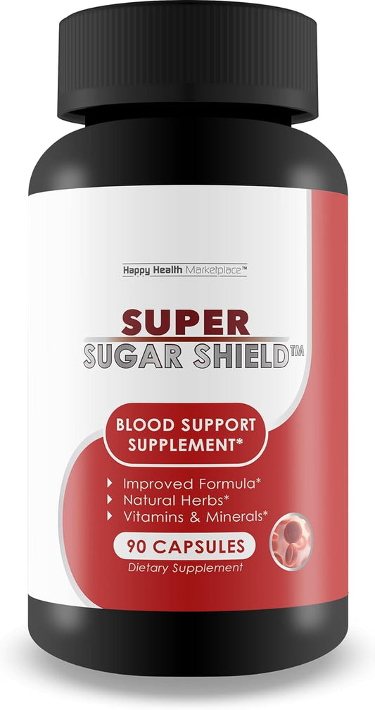 Berberine Glucose Support Supplement for Sugar, Blood, and Immune Health - Advanced Tri Sugar Shield Formula - Vitamins, Minerals, and Herbs for Overall Sugar Support