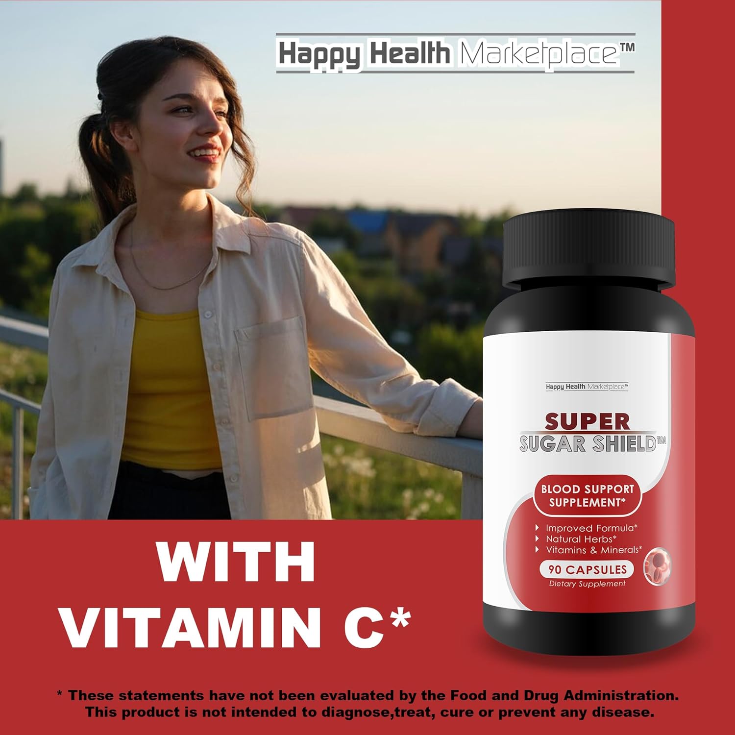 Berberine Glucose Support Supplement for Sugar, Blood, and Immune Health - Advanced Tri Sugar Shield Formula - Vitamins, Minerals, and Herbs for Overall Sugar Support