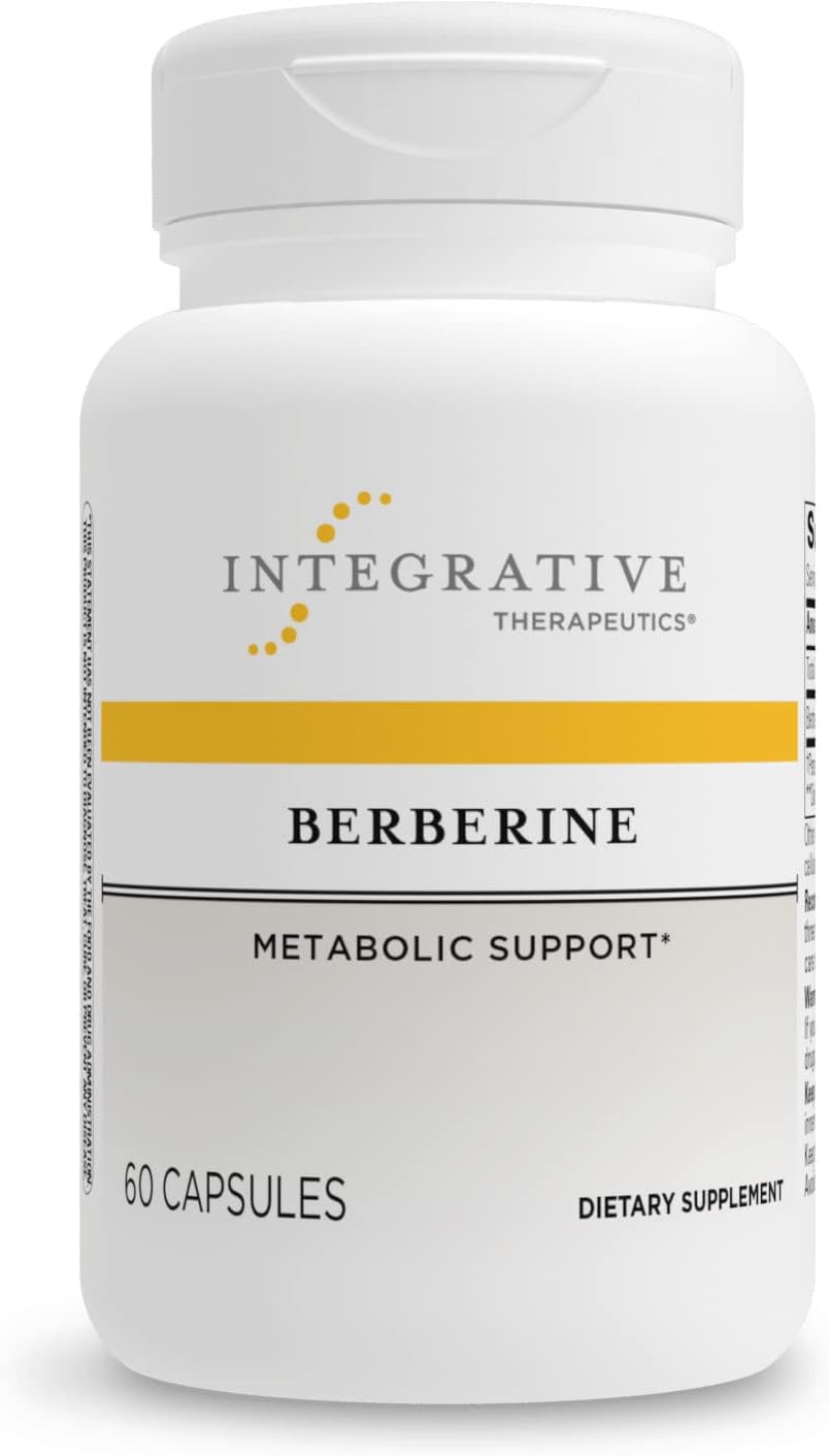 Berberine HCL Supplement for Metabolic Support - 1000–1500 mg Daily - Gluten-Free & Vegan - 60 Capsules for Men & Women