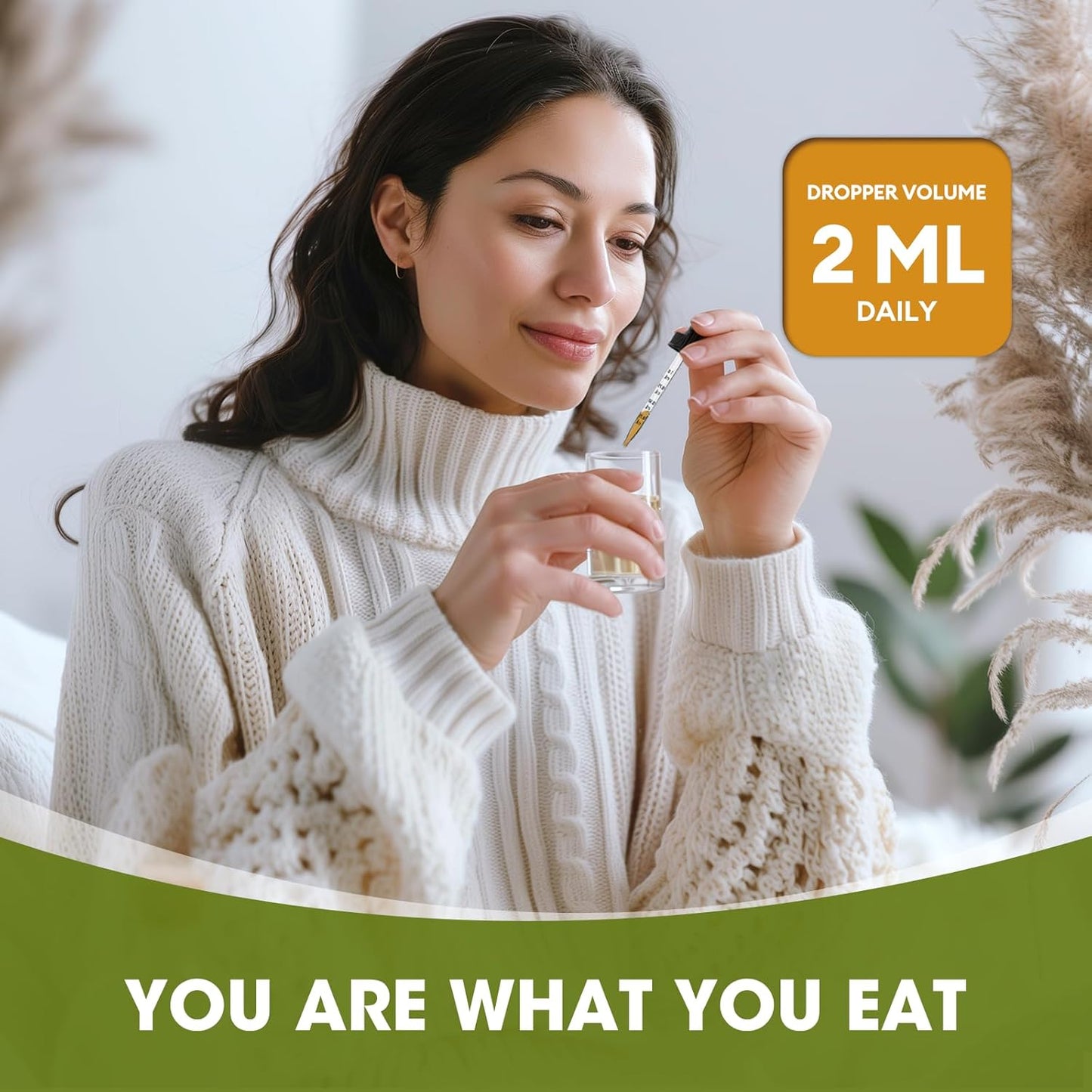 Berberine Liquid Drops Supplement with Ceylon Cinnamon, Turmeric, Resveratrol, and Bitter Melon - 1500mg, Vegan, Immune & Digestive Support - 2 FL Oz