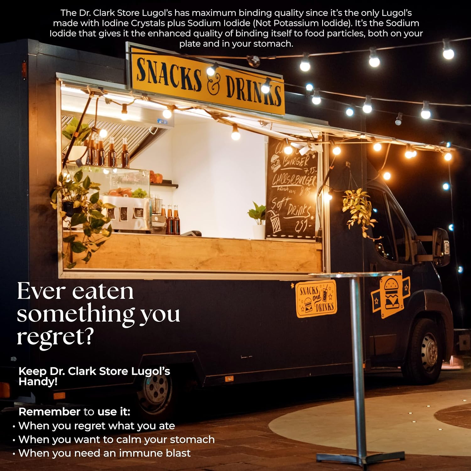 Bernard Jensen's Dr. Clark Lugol’s Iodine 2% Solution - Natural Stomach Relief - 1 fl. Oz with Dropper - 2Pack