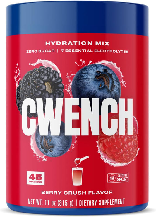 Berry Crush 11oz Cwench Electrolyte Mix for Hydration