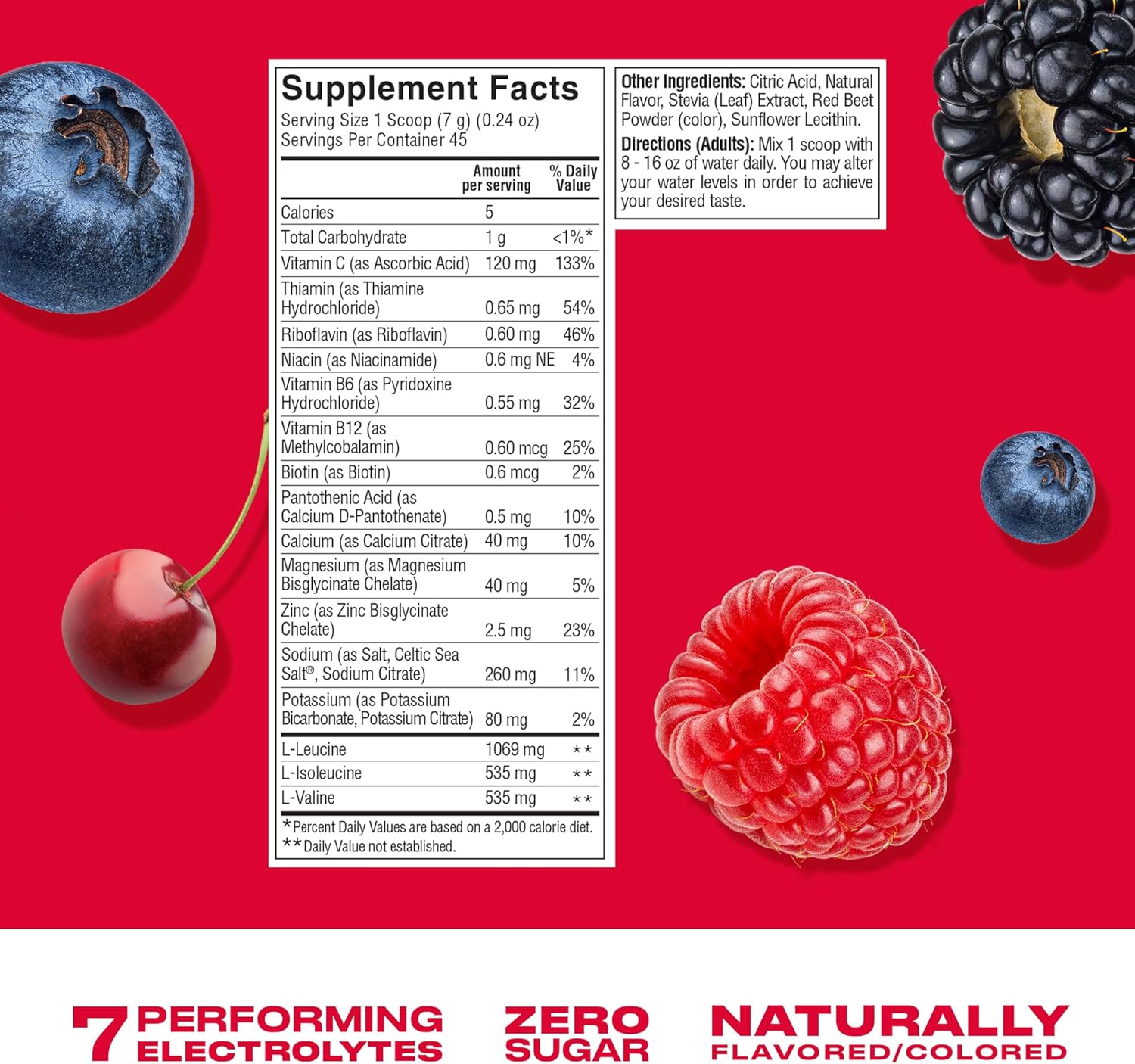 Berry Crush 11oz Cwench Electrolyte Mix for Hydration