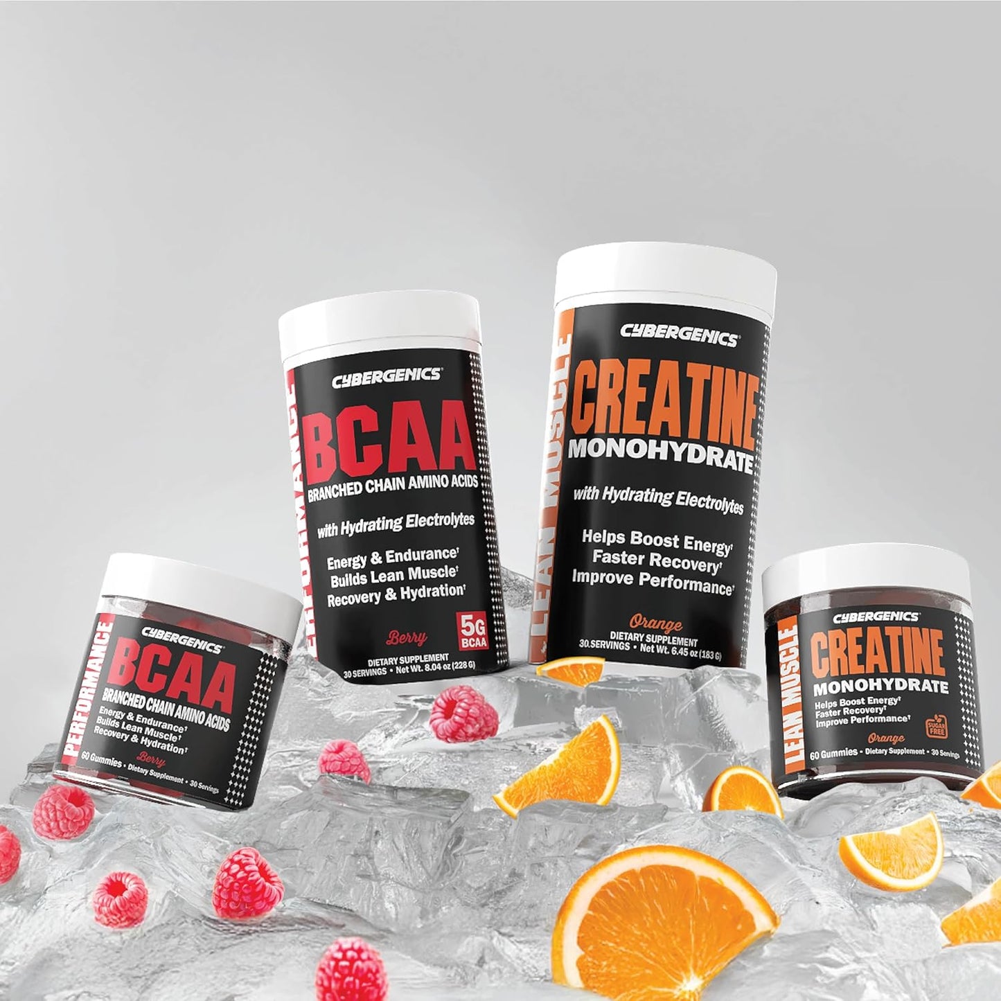 Berry Flavored BCAA Gummies with Electrolytes for Lean Muscle and Endurance - 60 Count