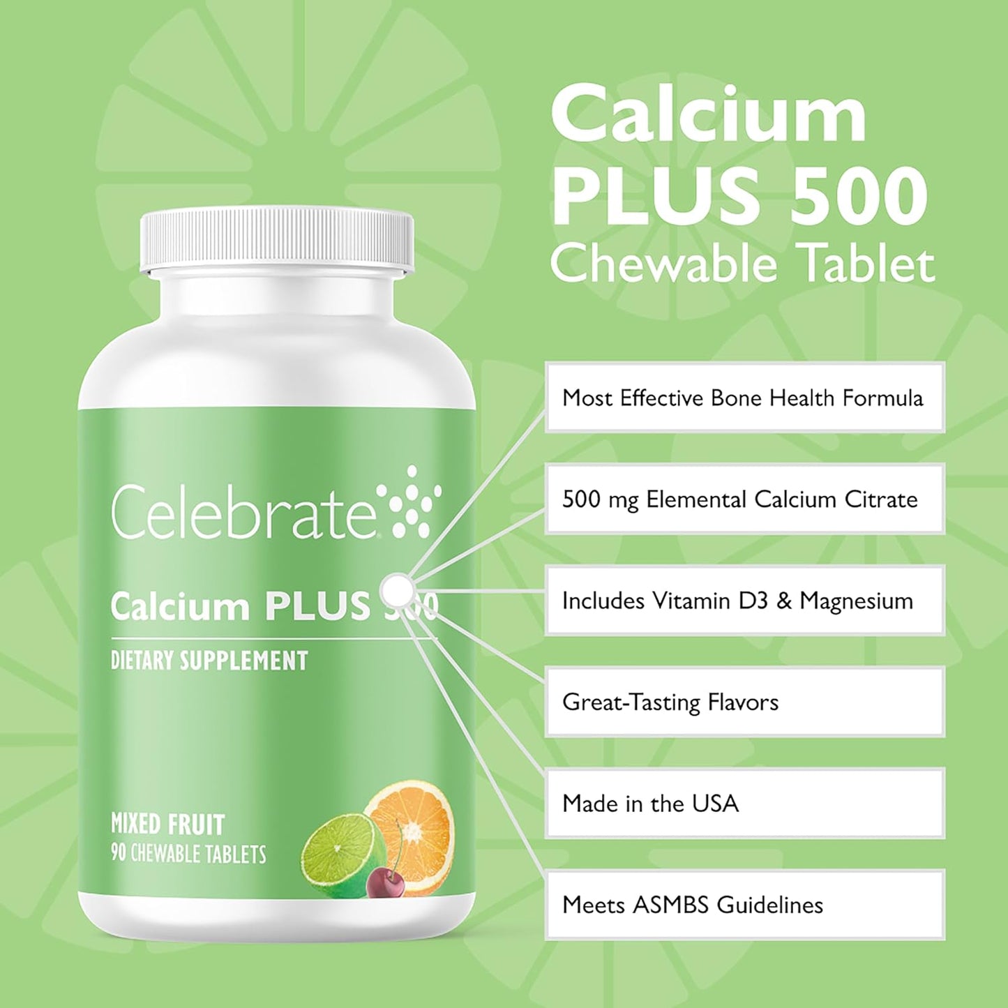 Berry-Flavored Calcium Plus Supplement - 90 Count