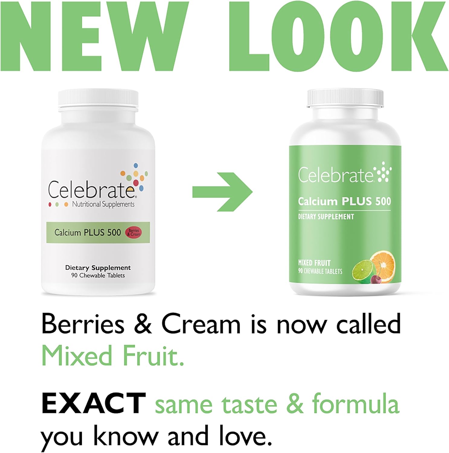 Berry-Flavored Calcium Plus Supplement - 90 Count