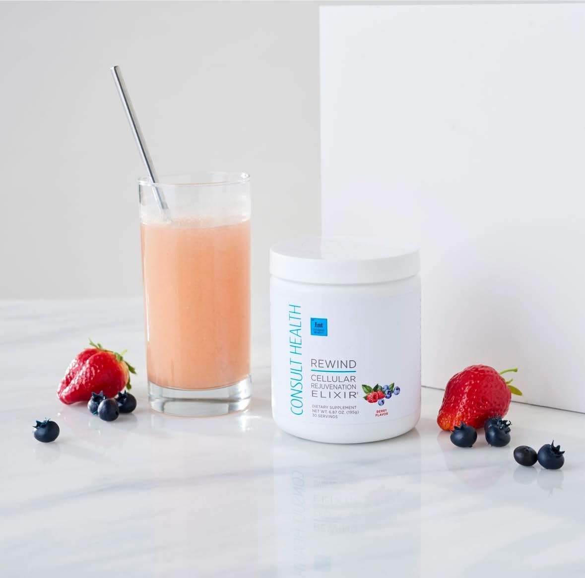 Berry Flavored Collagen & MSM Powder for Skin, Hair, Nails, Joints - Cellular Rejuvenation Elixir - Supports Collagen & Elastin - 30 Servings
