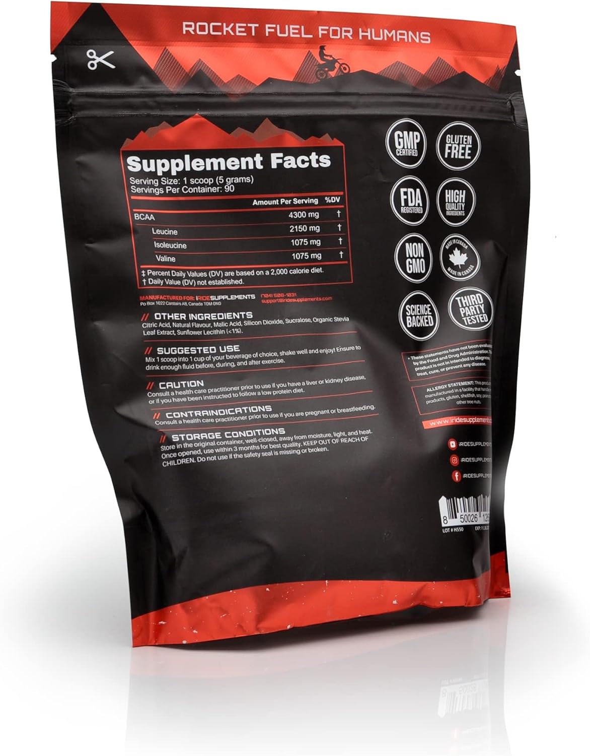 Berry Flavoured BCAA Protein Powder for Athletes - Boost Energy, Performance, and Metabolism - 90 Servings