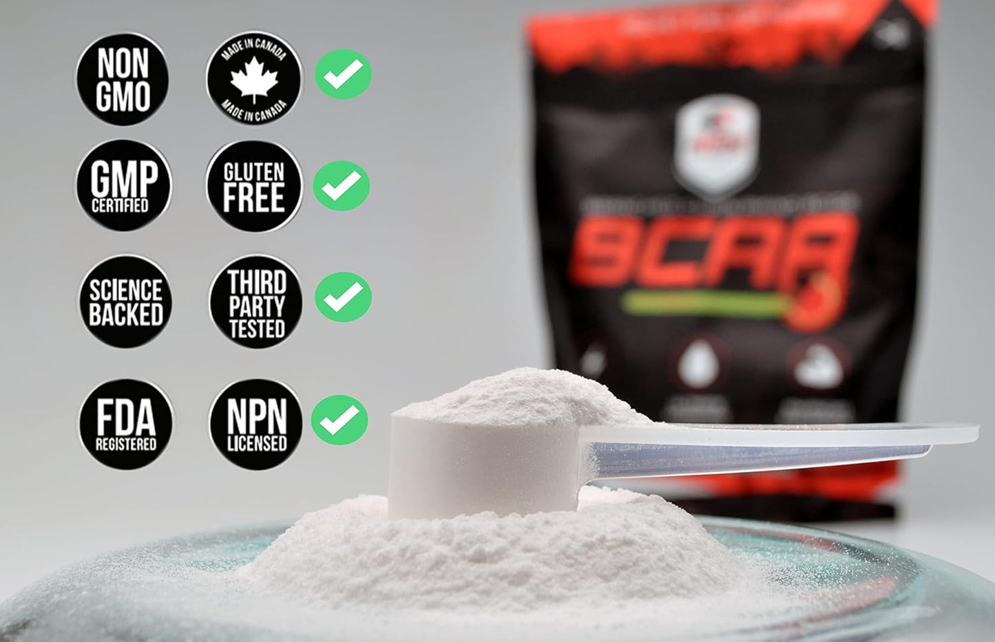 Berry Flavoured BCAA Protein Powder for Athletes - Boost Energy, Performance, and Metabolism - 90 Servings