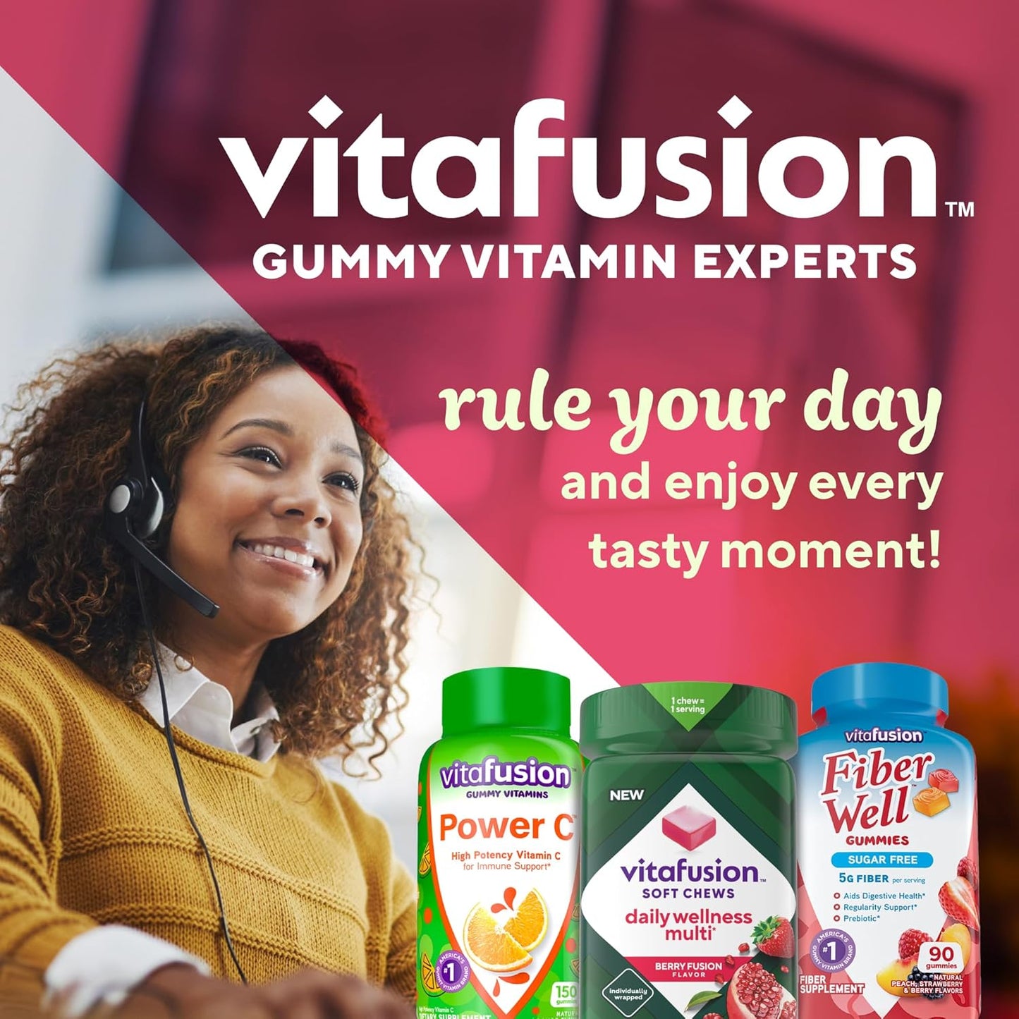 Berry Fusion Flavored Vitafusion Soft Chews Daily Wellness Multi - 30 Day Supply
