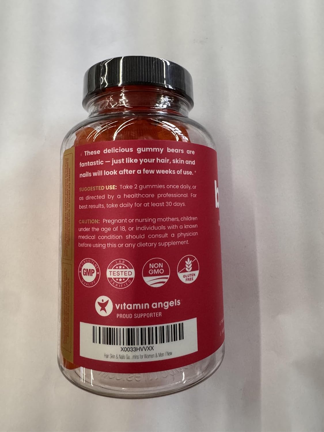 Berry Hair Skin & Nails Gummies with Biotin, Collagen, and Keratin - 5000mcg Biotin Complex for Healthy Hair, Skin, and Nails - Vitamin Supplement for Women and Men