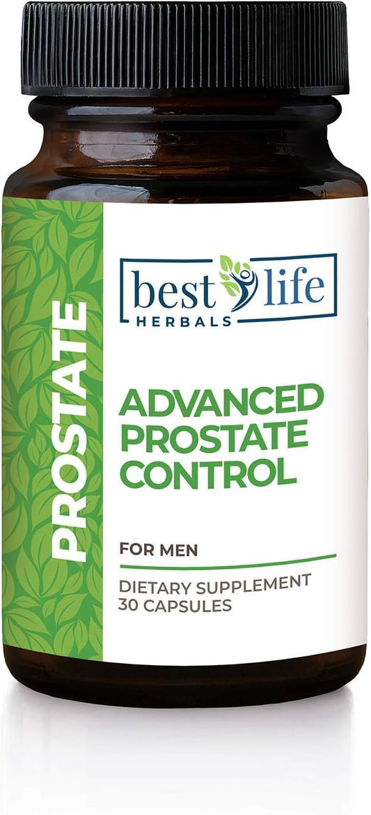 Best Life Herbals Prostate Control Supplement with Saw Palmetto - 1 Bottle for Enlarged Prostate & Overactive Bladder in Men