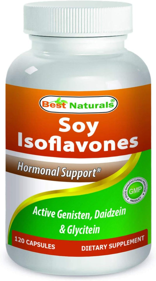 Best Naturals Soy Isoflavones 750 Mg Capsules for Women - 120 Count - Top Quality Supplement