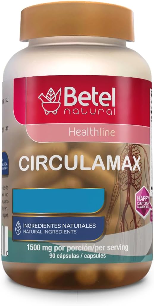 Betel Natural Circulamax Capsules - 90 Capsules - Support Healthy Circulation with Natural Ingredients