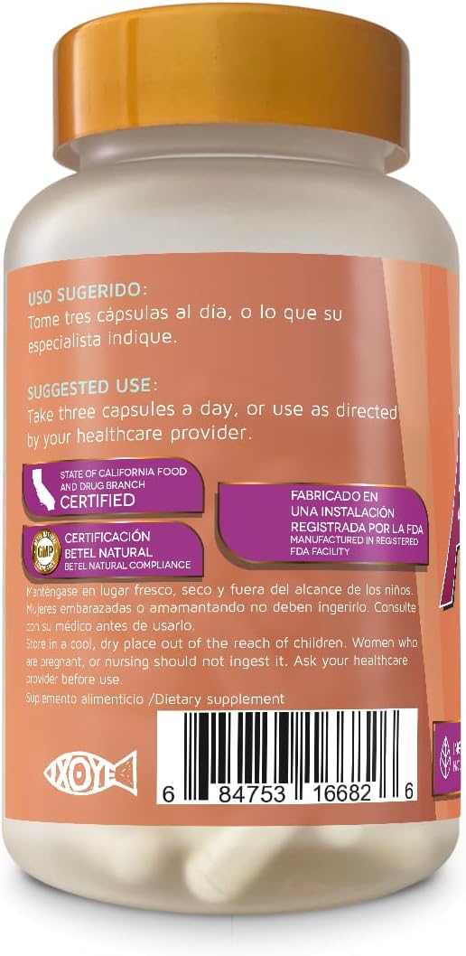 Betel Natural Premium Folic Acid Capsules 1000 mcg - 90 Count