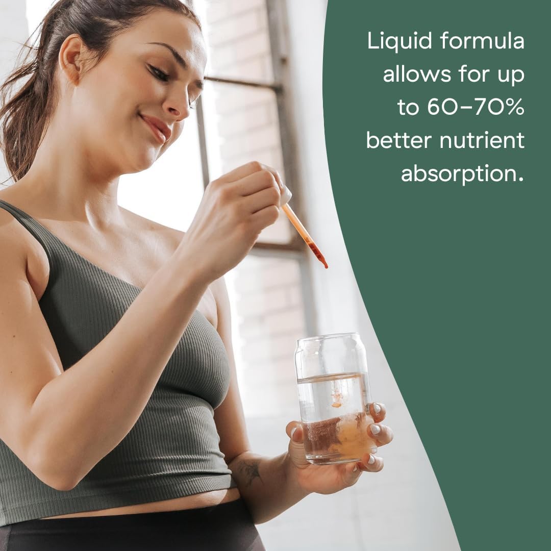 Better Family Liquid Daily Multivitamin - Methylated Vitamins - All Ages & Genders - No Sugar or Artificial Ingredients - Gluten Free, Non-GMO - 2oz Bottle