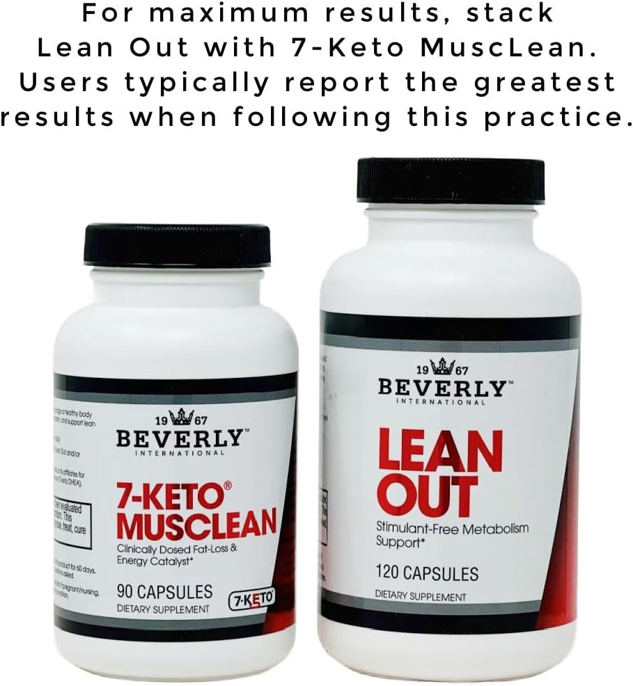 Beverly International 7-Keto Musclean: Potent Thermogenic Diet Pill for Men & Women - Boost Fat-Burning Metabolism, Reduce Overeating, Lose Body Fat Without Losing Muscle Tone - 90 Caps