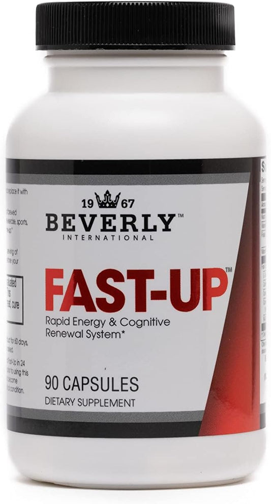 Beverly International Fast-Up Brain Booster: 90 Capsules for Clarity, Focus, and Energy. Improve Mood, Motivation, and Cognitive Performance Quickly.