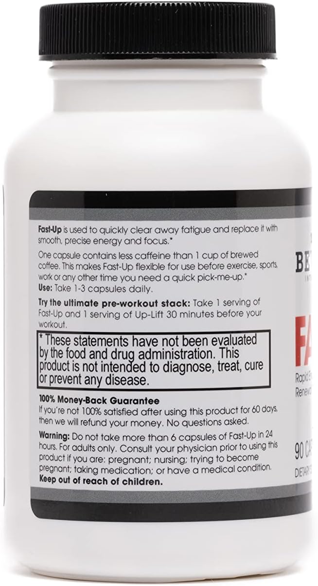 Beverly International Fast-Up Brain Booster: 90 Capsules for Clarity, Focus, and Energy. Improve Mood, Motivation, and Cognitive Performance Quickly.