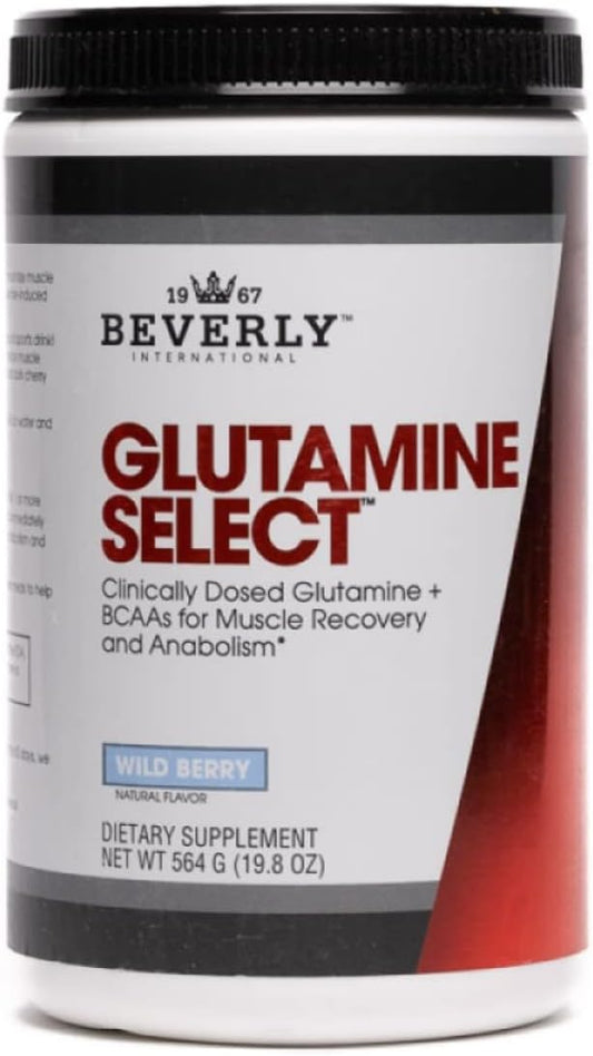 Beverly International Glutamine Select: 60 Servings of Sugar-Free L-Glutamine & Amino Acid Formula for Lean Muscle & Recovery