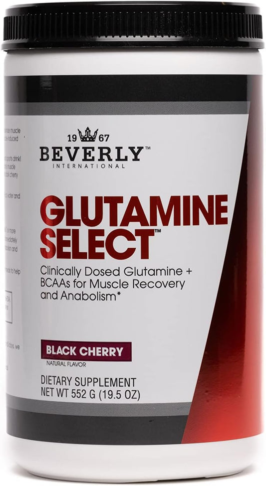 Beverly International Glutamine Select: 60 Servings of Sugar-Free Powder for Lean Muscle Recovery with BCAA's