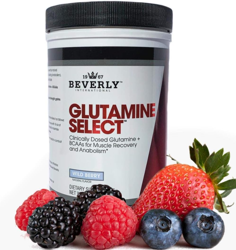Beverly International Glutamine Select: 60 Servings of Sugar-Free L-Glutamine & Amino Acid Formula for Lean Muscle & Recovery