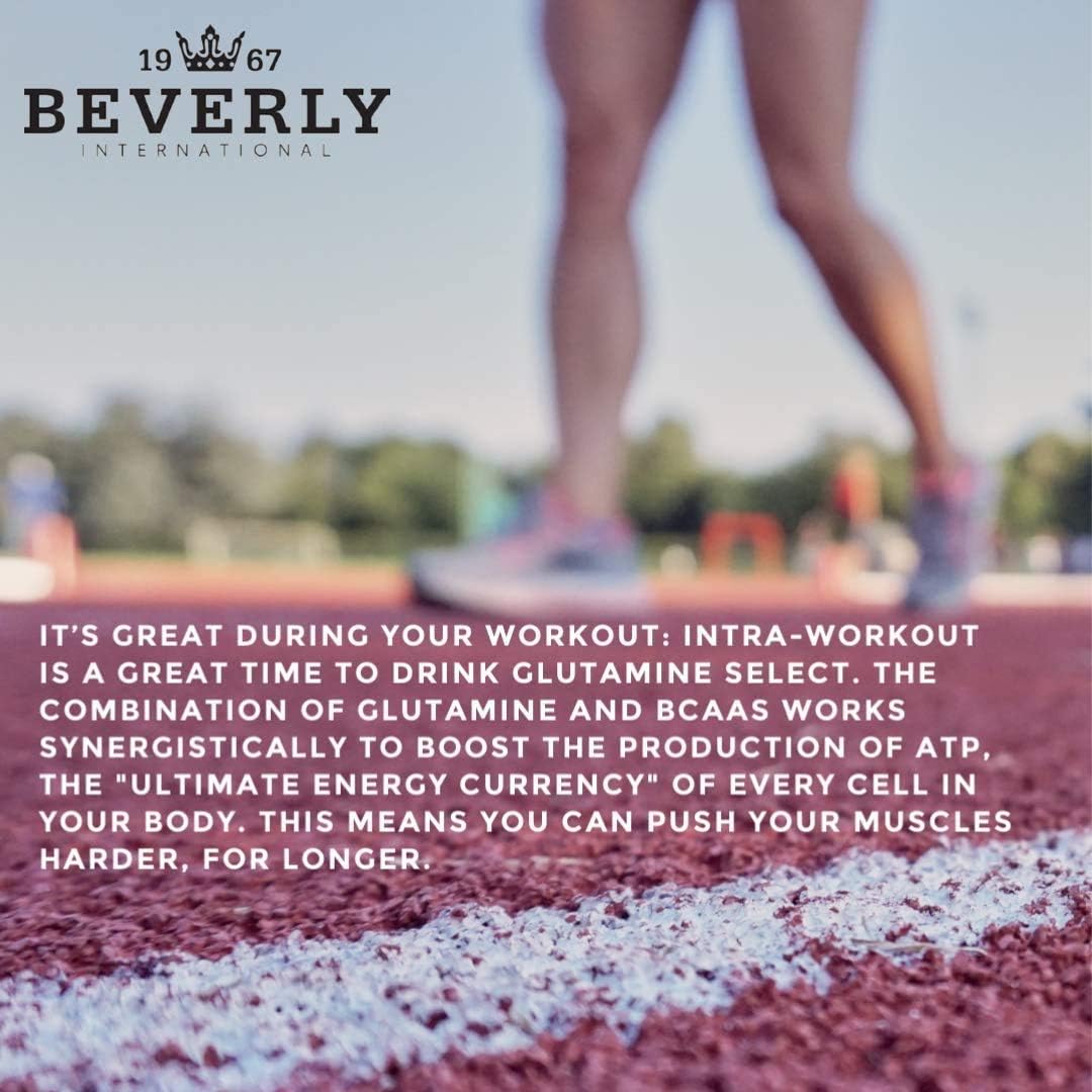 Beverly International Glutamine Select: 60 Servings of Sugar-Free L-Glutamine & Amino Acid Formula for Lean Muscle & Recovery