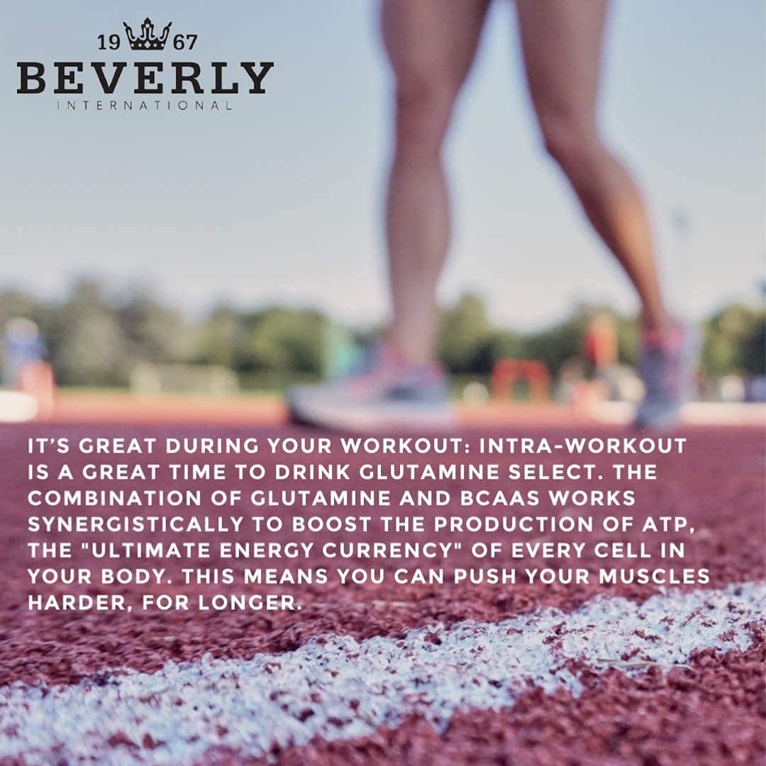Beverly International Glutamine Select: 60 Servings of Sugar-Free Powder for Lean Muscle Recovery with BCAA's
