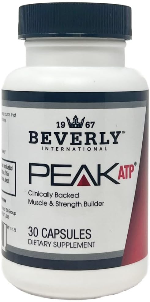 Beverly International Peak ATP® PRE-Workout Capsules - Boost Energy, Muscle Power, Strength, and Mass. Non-Stimulant Formula to Reduce Fatigue - 30 Count
