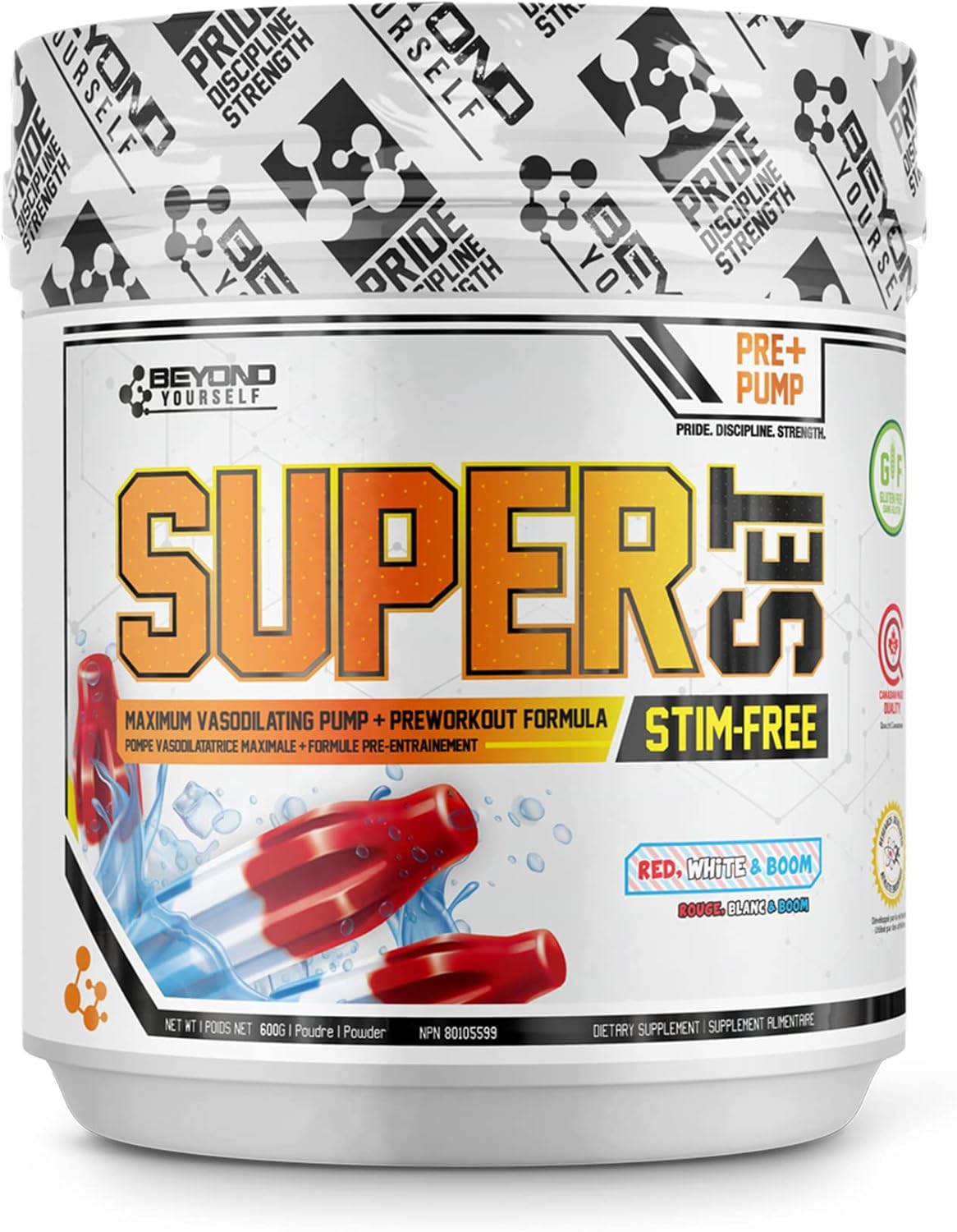 Beyond Yourself SuperSET Stimulant Free Pre-Workout Formula with L-Citrulline, HICA, and Beta-Alanine