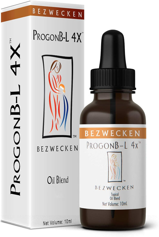 Bezwecken ProgonB-L 4X Topical Oil Blend for PMS & Pre-Menopause - Natural, Paraben Free - 30 Day Supply