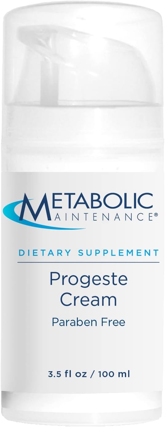 Bio-Identical Progesterone Cream - Metabolic Maintenance Progeste, 20mg - Hormone Support for Women - Paraben Free, Plant-Based - 3.4 oz