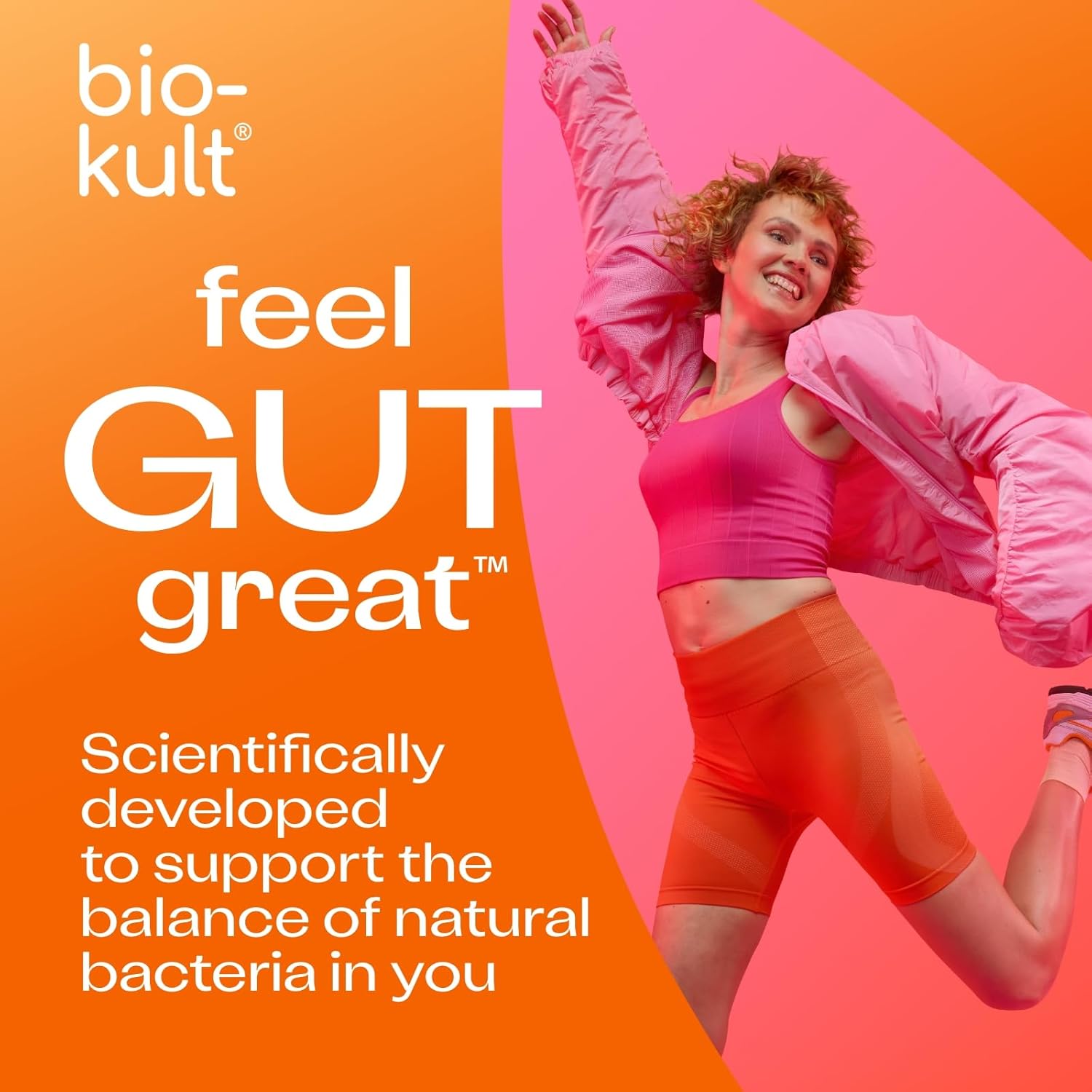 Bio-Kult Gut Health Probiotic Supplement with 14 Strains - Immune & Digestive Support for Men & Women - Non-GMO, Gluten-Free Capsules - 60 Count