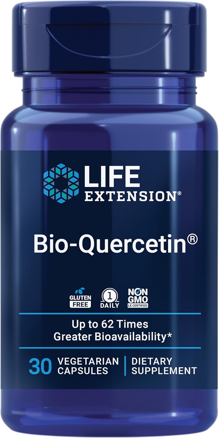 Bio-Quercetin Antioxidant Capsules with Vitamin D3 for Immune and Heart Health - 30 Capsules + 60 Softgels