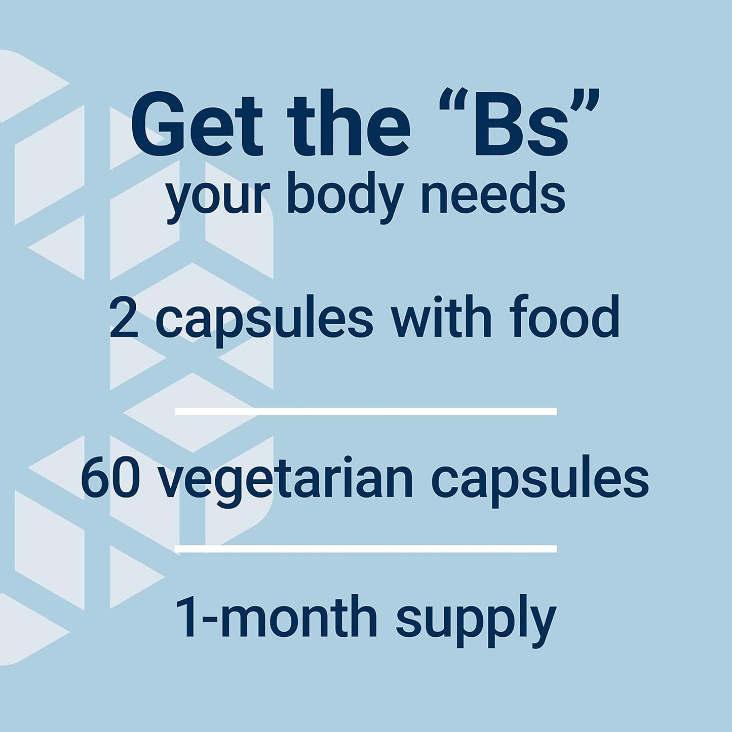 Bioactive Complete B-Complex: Heart, Brain, Nerve Support, Energy Metabolism, 60 Capsules