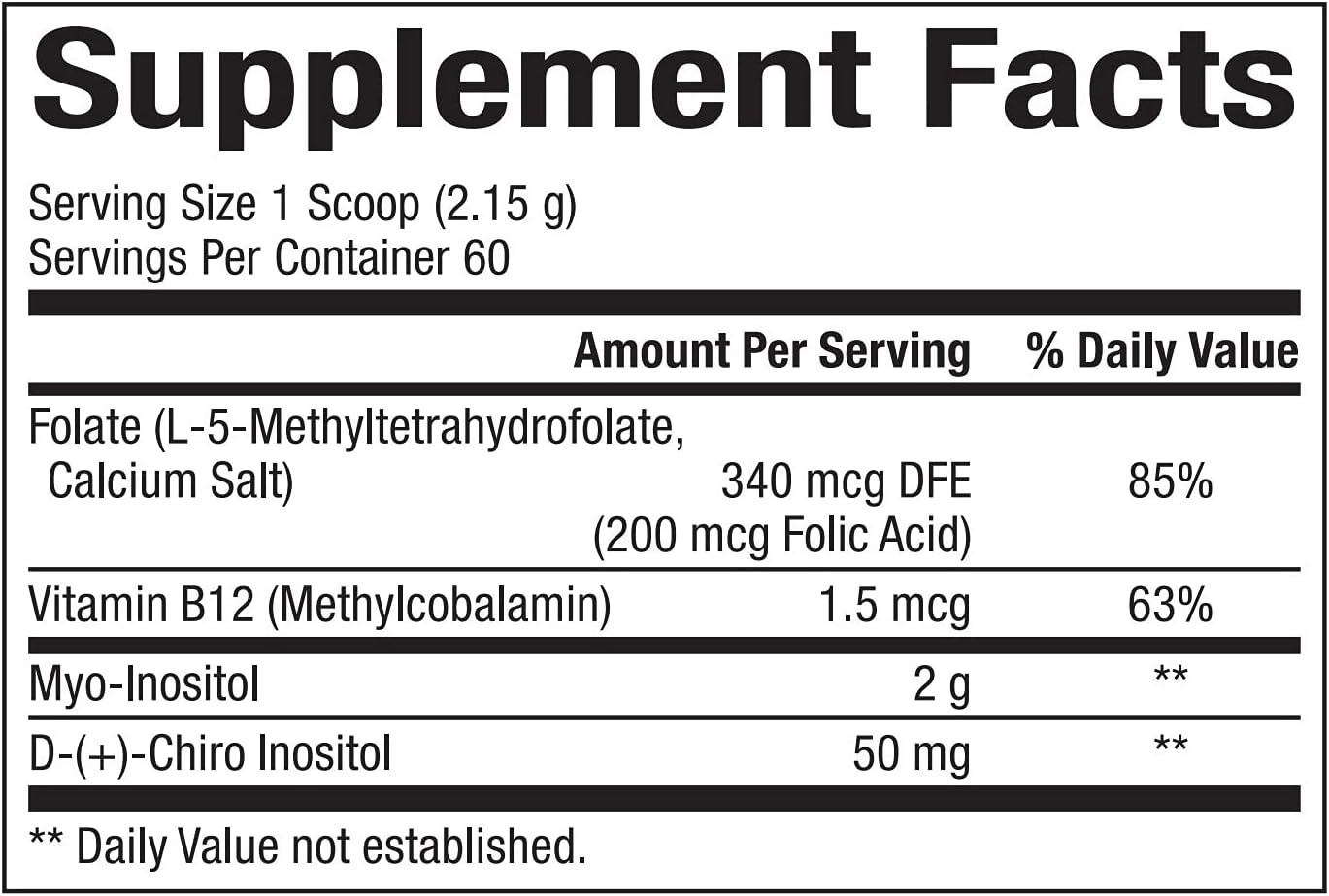 Bioclinic Naturals Myo-Inositol Powder - 129g, Hormone Balance Support