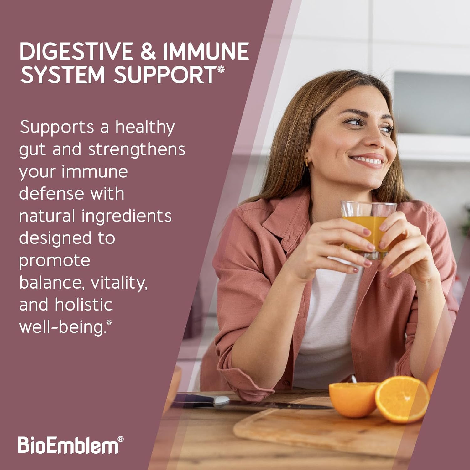 BioEmblem Beauty Probiotics for Women & Men - Advanced Probiotic Supplement for Healthy Skin & Digestion