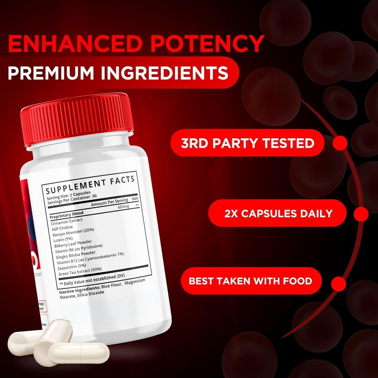 BioGluco Multivitamin Capsules - Natural Glycogen Support Supplement for Overall Health and Wellness (60 Capsules)