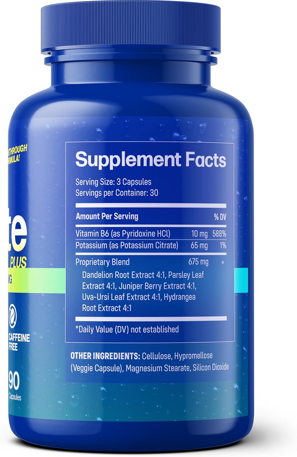 BioGrove Diulite Water Pills - Reduce Swollen Feet & Legs, Water Retention & Puffiness - Easy-to-Swallow Pills for Fast Water Weight Loss - Top Quality & Value Without Side Effects
