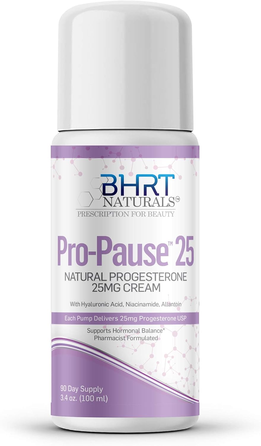 Bioidentical Progesterone Cream 2500mg USP Natural - 90 Day Supply, Paraben-Free Menopause Relief - Pharmacist Formulated, Non-GMO - TTC PCOS Supplement