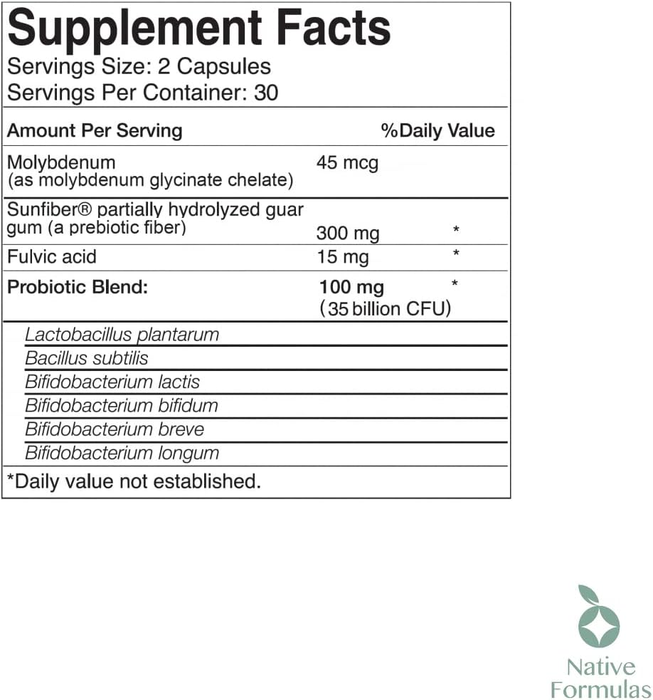 Biome V3 Probiotic, Prebiotic, & Fulvic Minerals - 35 Billion CFU, 6 Strains - 60 Vegan Capsules - Supports Digestive, Immune & Gut Health