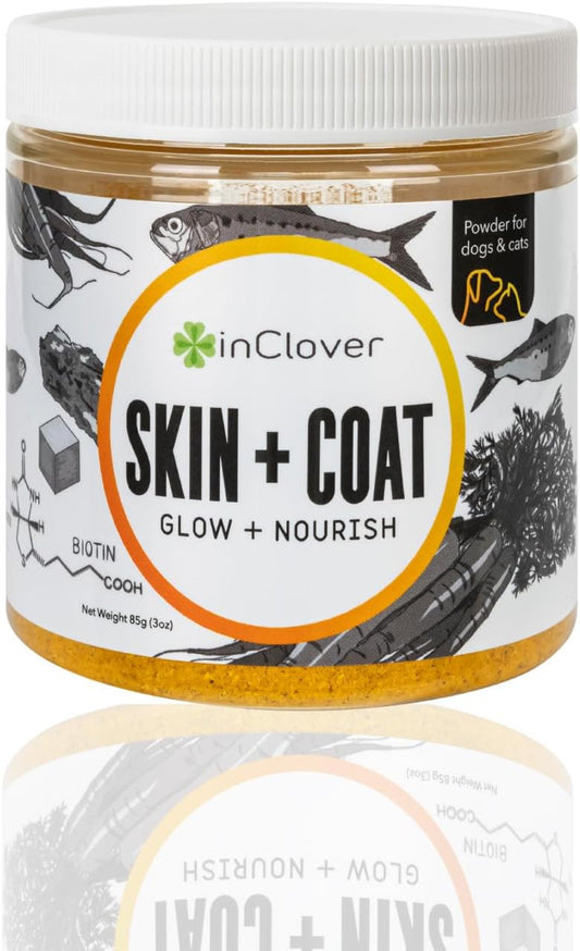 BioRadiant Skin and Coat Supplement for Dogs - Natural Alternative with Carrots, Coconut, Omega 3's, Biotin, and Zinc