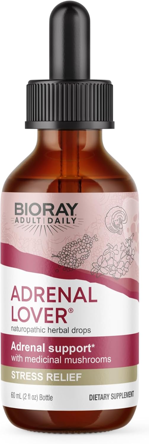 BIORAY Adult Daily Adrenal Lover Tonic - 2 fl oz - Traditional Chinese Kidney Yin Support - Non-GMO, Vegetarian, Gluten Free