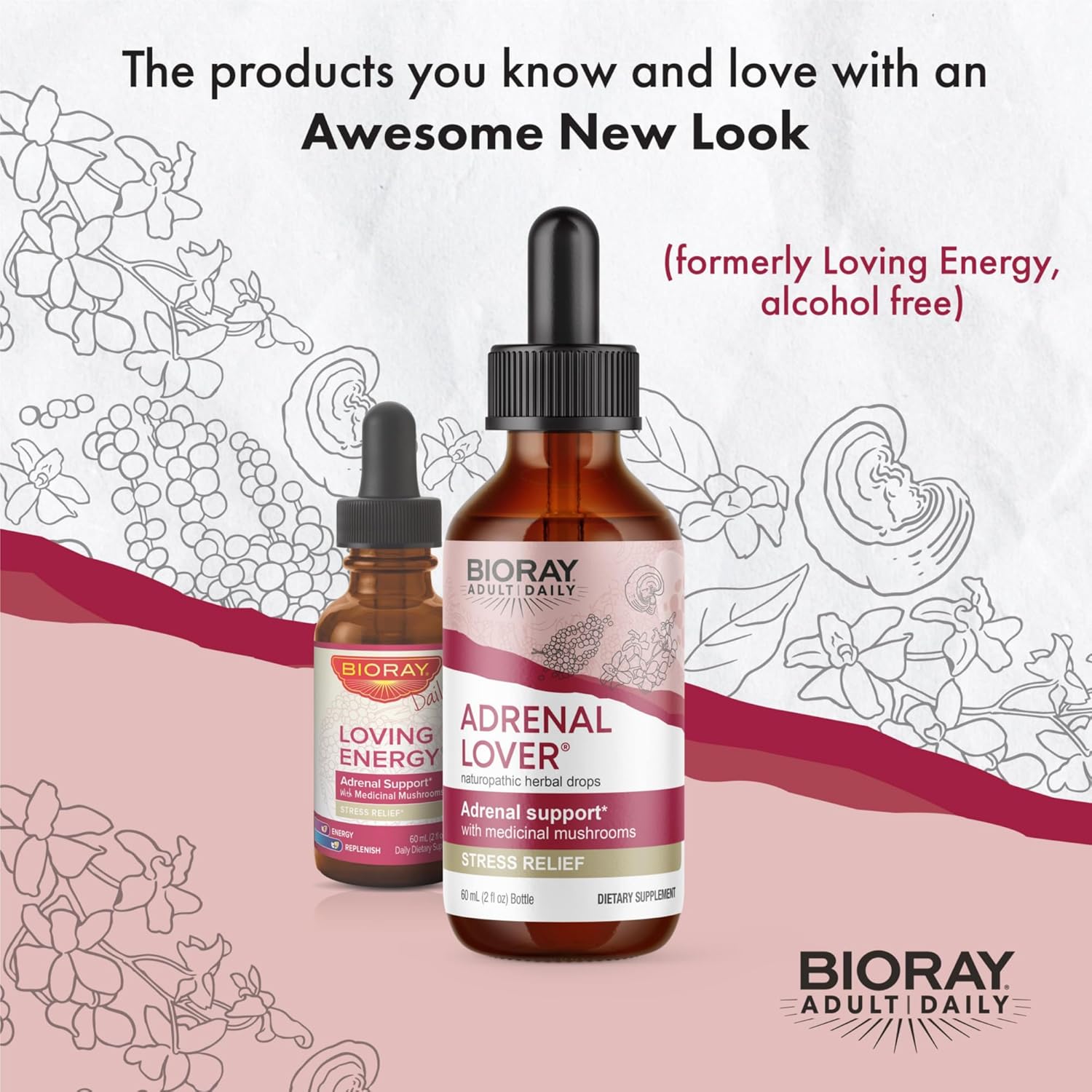 BIORAY Adult Daily Adrenal Lover Tonic - 2 fl oz - Traditional Chinese Kidney Yin Support - Non-GMO, Vegetarian, Gluten Free