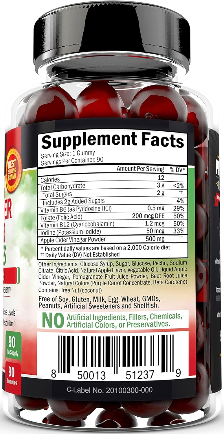 BioSchwartz ACV Gummies with B Complex Vitamins & Collagen Peptide Capsules - 3 Month & 45 Day Supply