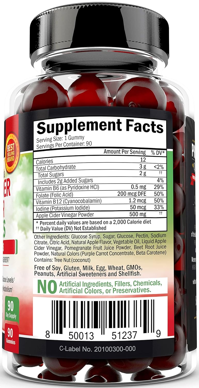 BioSchwartz Apple Cider Vinegar Gummies with B Complex Vitamins & MCT Coconut Oil Capsules - 5 Month Supply