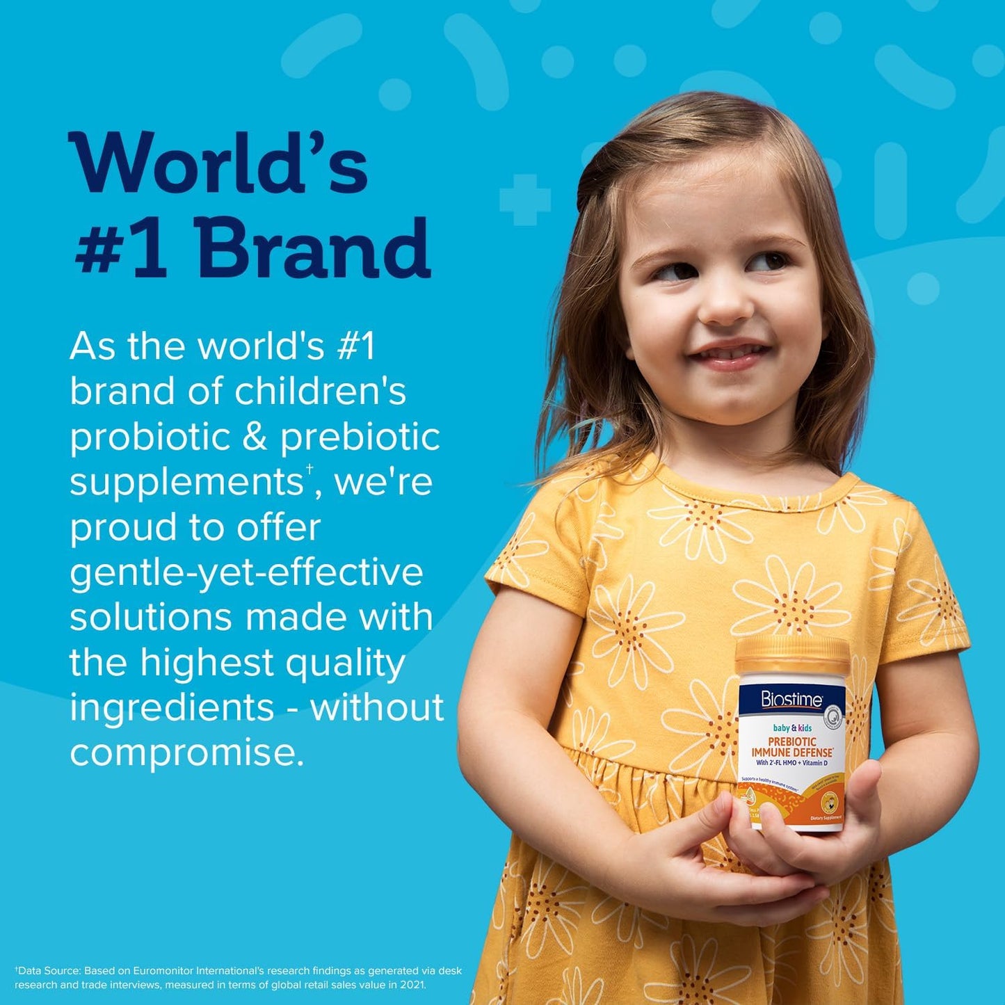 Biostime 2'FL HMO Baby Prebiotic Powder with Vitamin D | Probiotics & Human Milk Oligosaccharides for Kids, Toddlers, Infants | Bone & Immune Support | 28 Servings