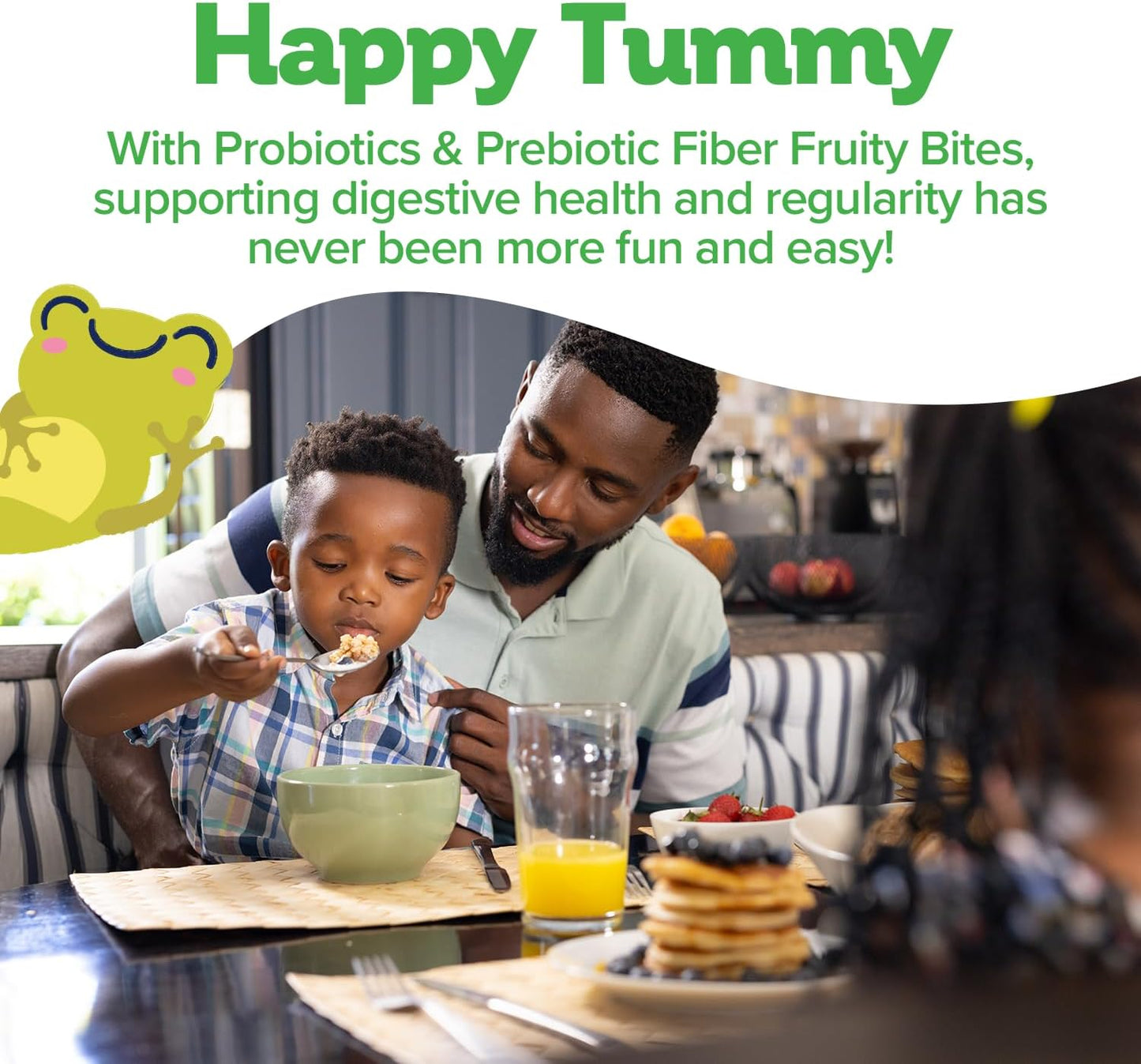 Biostime Kids Probiotic & Prebiotic Fiber Fruity Bites - 50 Count, 3g FOS for Digestive Health, No Sugar, Allergen-Free.