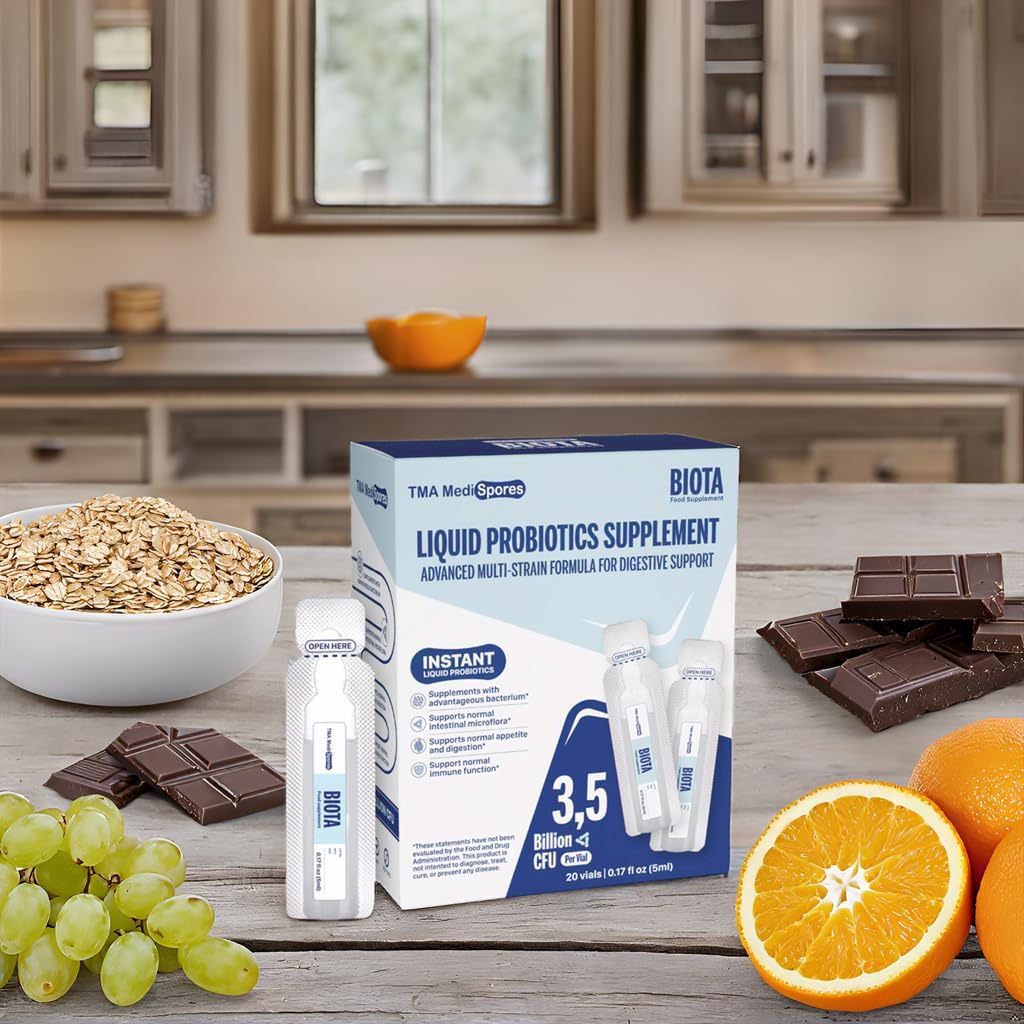 Biota Instant Probiotic Daily Drink with Syndigest Dual Benefit Prebiotic & Probiotic for Digestive Health