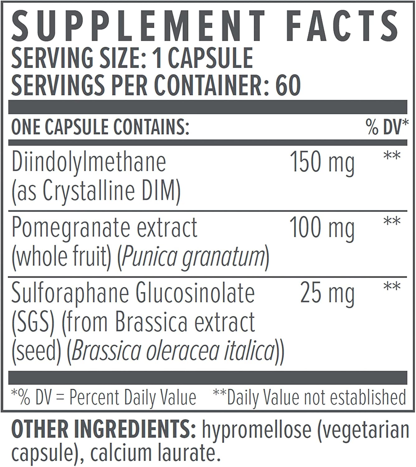 bioTE Nutraceuticals DIM SGS + Capsules: Hormone Balance and Detox Support